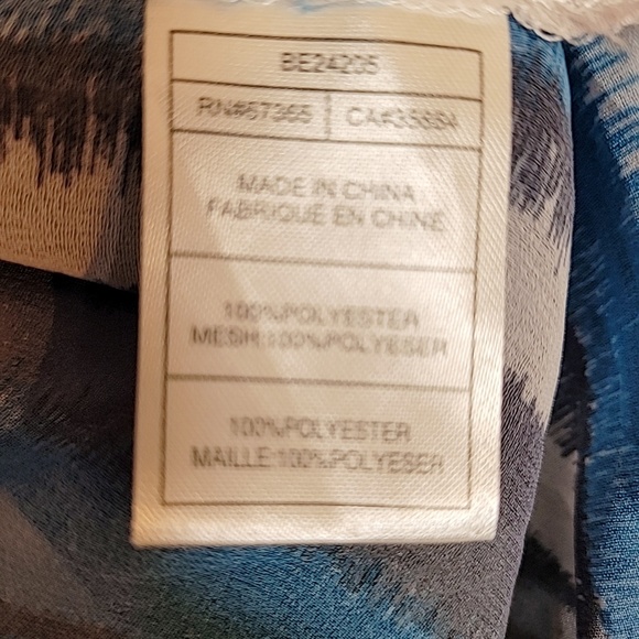 Bb Dakota Sleeveless Back Zipper Blouse Top Size 0 - Picture 9 of 10